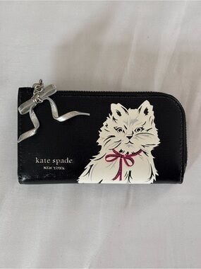 Kate Spade Whiskers Cat Zip Wallet